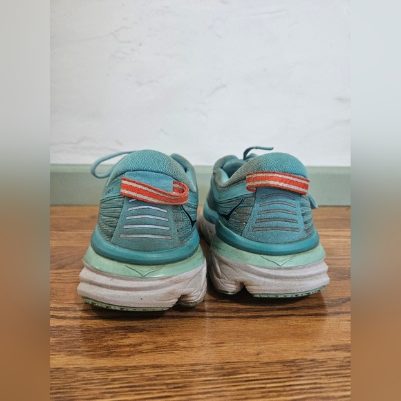 HOKA ONE ONE Bondi 7 Blue Running Sneakers - Picture 7 of 10